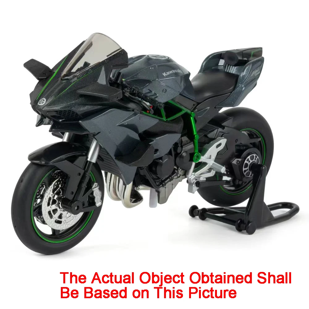 1: 12 S1000RR Model Motorcycles Kawazaki NINJA H2R Toys Alloy Diecast Sound Light Shock Absorption Simulation Motorcycle Boy Gift image 13