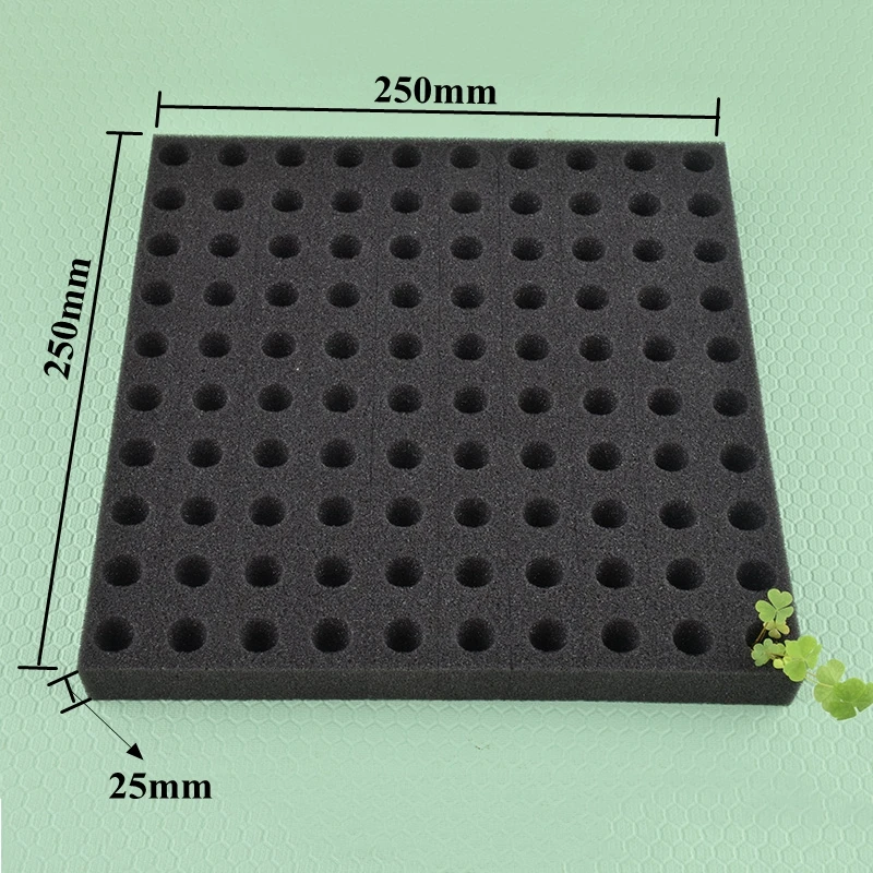 96-100pcs/sheet Hydroponic Plant Sponge Garden Soilless Culture Seedling Sponge Vegetables Nursery Pots Tray Seed Growing Media hydroponic root sponges