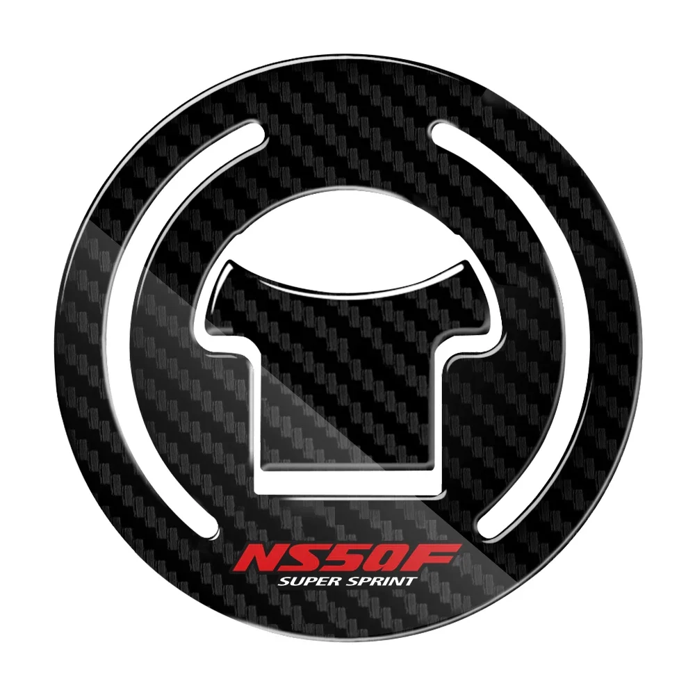 3D Carbon-look Motorcycle Fuel Gas Cap Protector Decals For HONDA NS50F Super Sprint NS 50F 1990