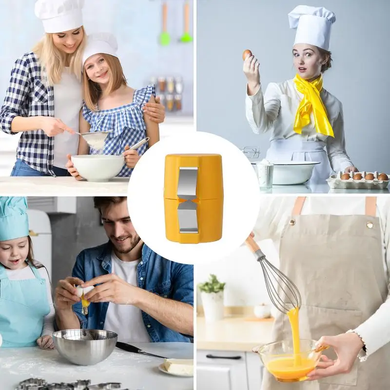 Handheld Egg Cracker Separator Tool for Baking