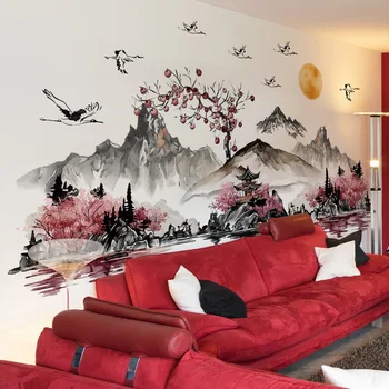 Ink Landscape Wall Stickers 1
