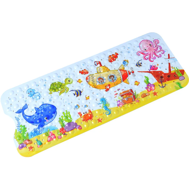 YOCOLE Alfombra Bañera Antideslizante Infantil, 100x40cm Bebe Alfombrilla  Baño de PVC sin BPA, Alfombra Ducha con Ventosas, Bathtub Mat Niños,  Lavable a Máquina (Criaturas del Mar) : : Hogar y cocina