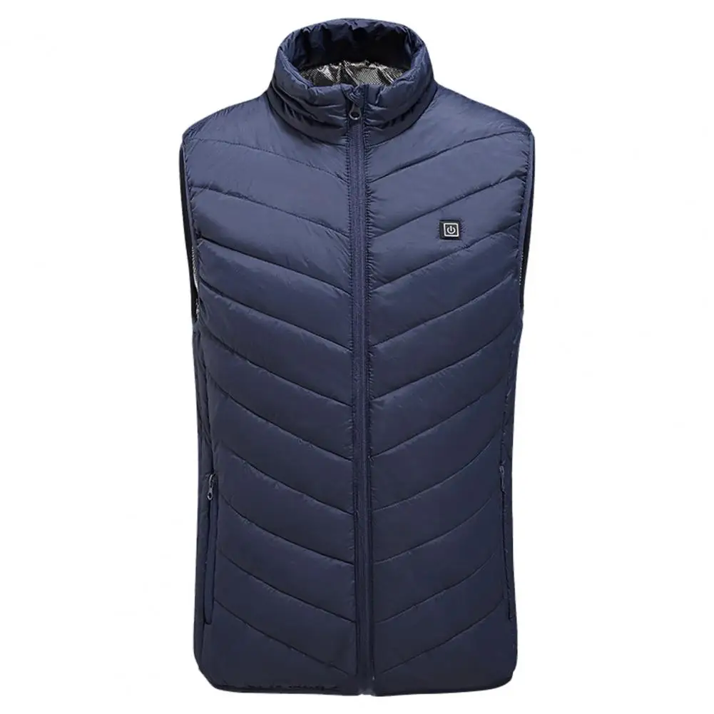 Men Autumn winter Smart heating Cotton Vest Heated V neck vest Women Outdoor Flexible Thermal Winter Warm Jacket