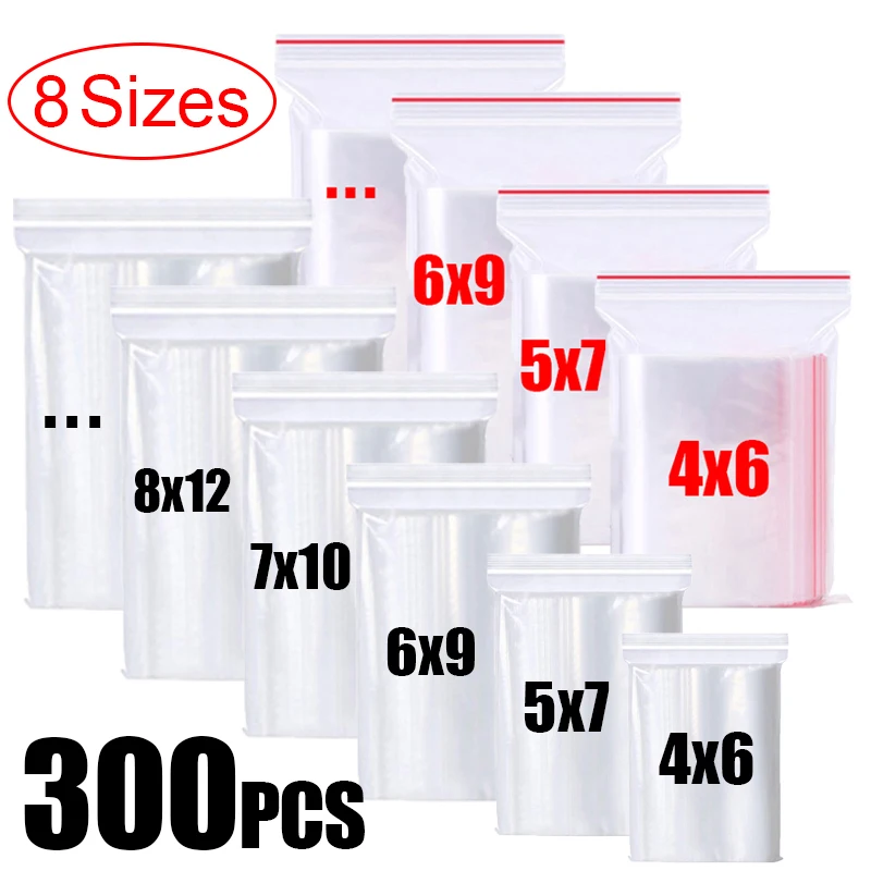 Bolsas Con Cremallera 5x8 Pulgadas - 4 Mil, Bloque Para Escribir, 1000 Unidades