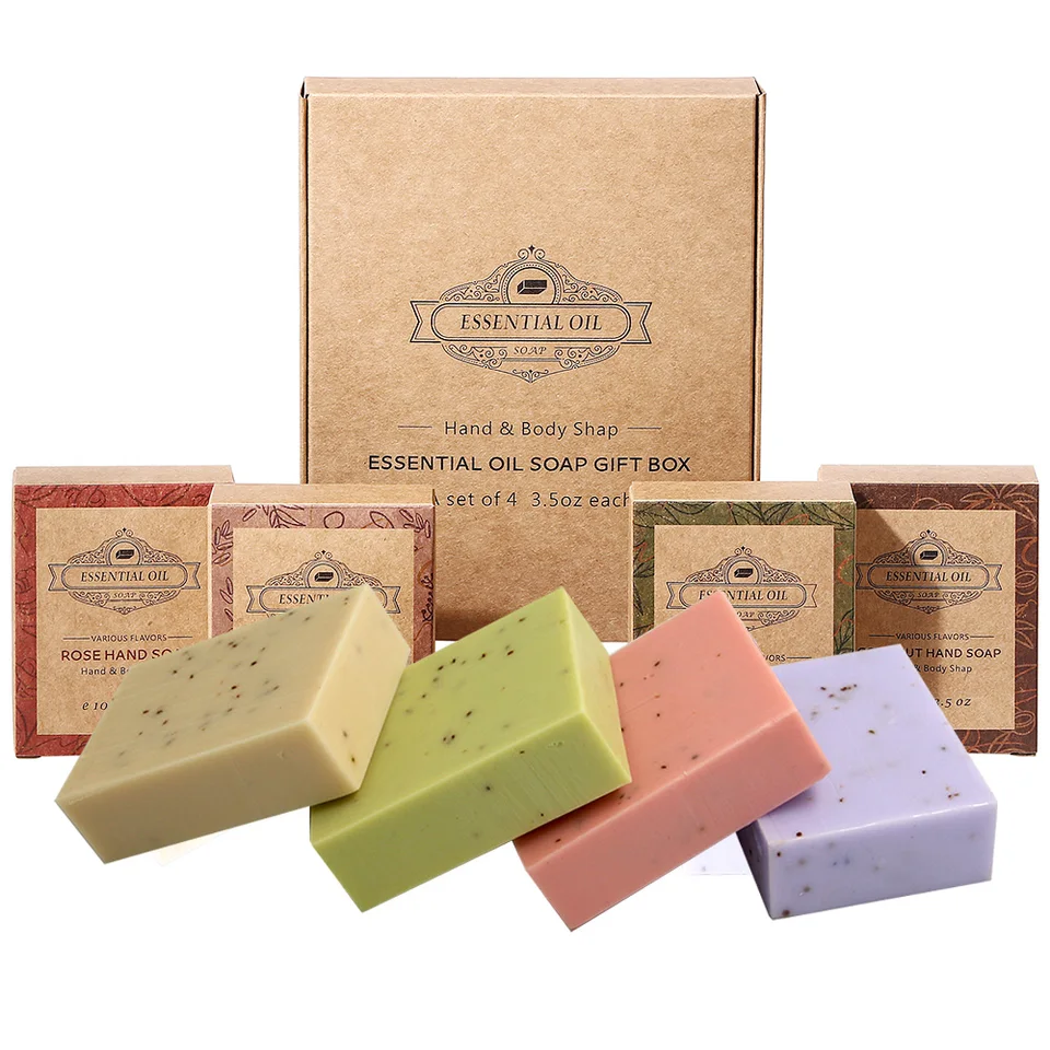 Lavender Frosted Soap Gift Set With Essential Oils