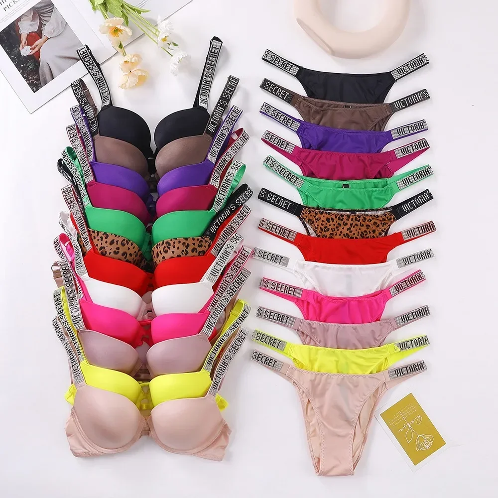 Description Picture 3 of item2024 New Women's Sexy Bra and Panty Set Comfortable Seamless Breathable push up Shapewear Victoria's Secret Lingerie Set