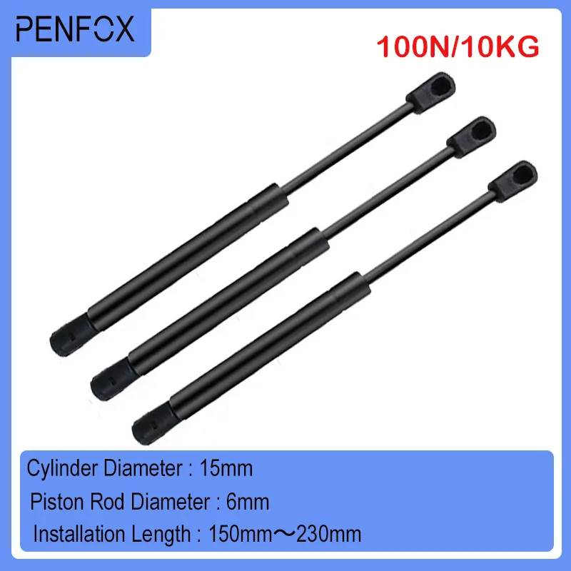 1PC 150-230mm 10kg/100N Car hydraulic Lift Support Gas Strut Hydraulic Spring Hinge Kitchen Cupboard Hinge Furniture Hardware