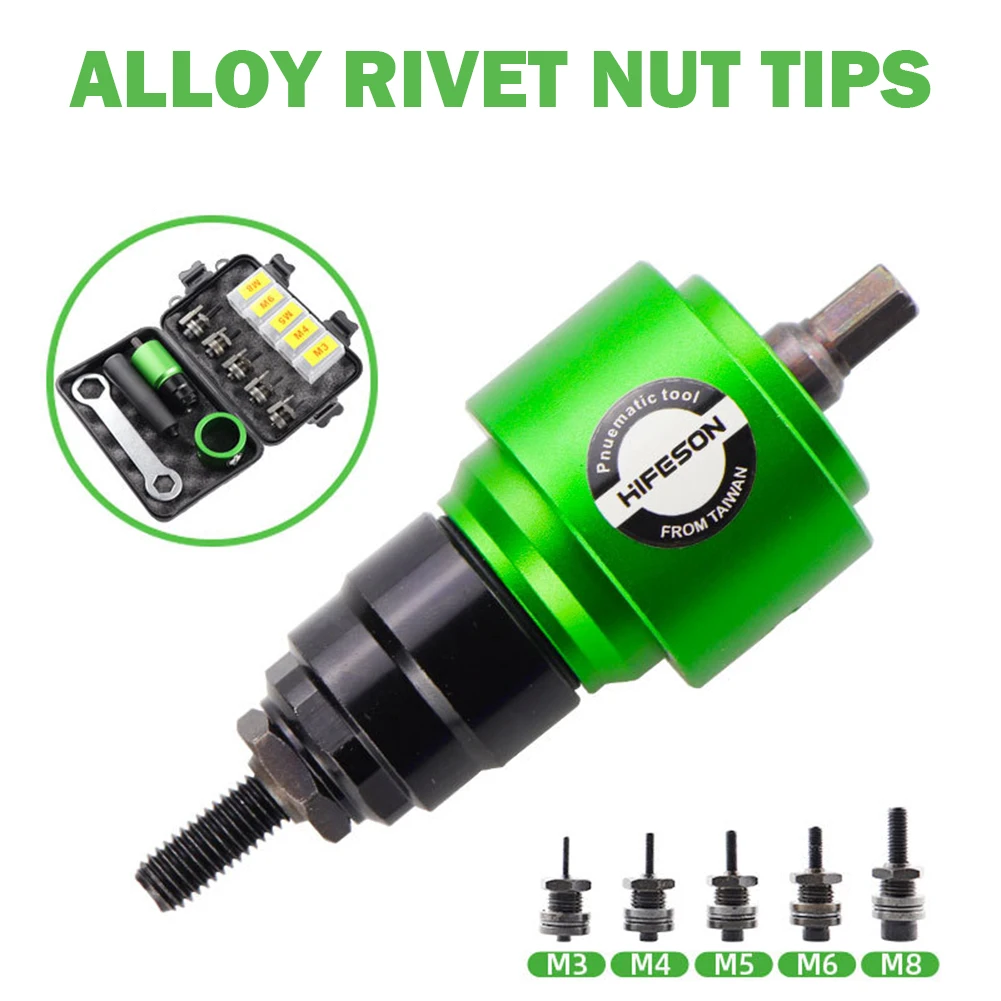 M3~M8 Electric Rivet Gun Rivet Nut Gun Drill Bit Adapter Removable Insert Nut Pull Riveting Tool For Electric Drill/Hand Wrench
