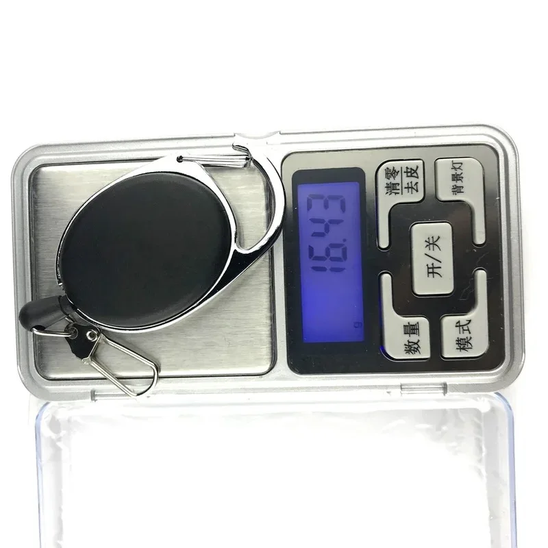 1-9Pcs Retractable Key Chain Reel Badge Holder Fly Fishing Zinger Retractor with Quick Release Spring Clip Fishing Accessories