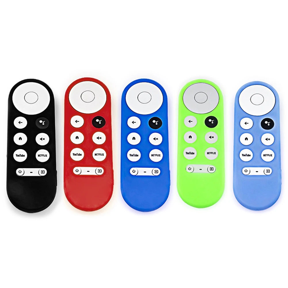 Silicone Remote Cover Silicone Case Chromecast Google TV Voice Remote Shockproof Protective Cover Chromecast Voice Remote
