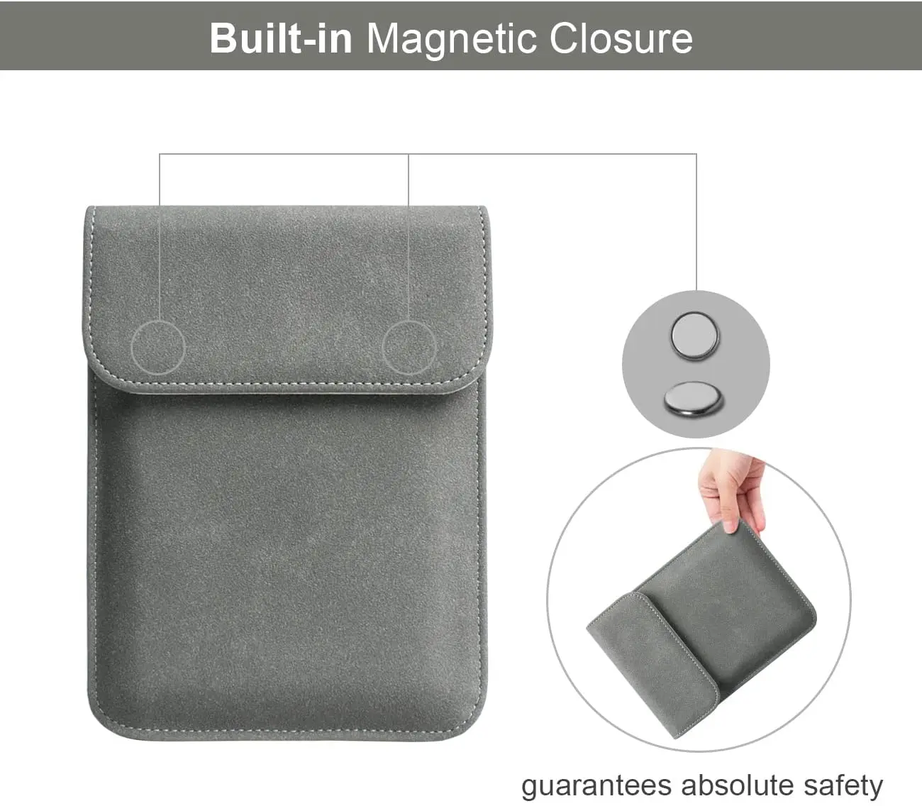 Luva da Tabuleta para Kindle Paperwhite 11th Case para Kindle Inserção Protetora Bolsa Capa para Kindle Oásis Bolsa de Transporte 6.8 - Imagem 6