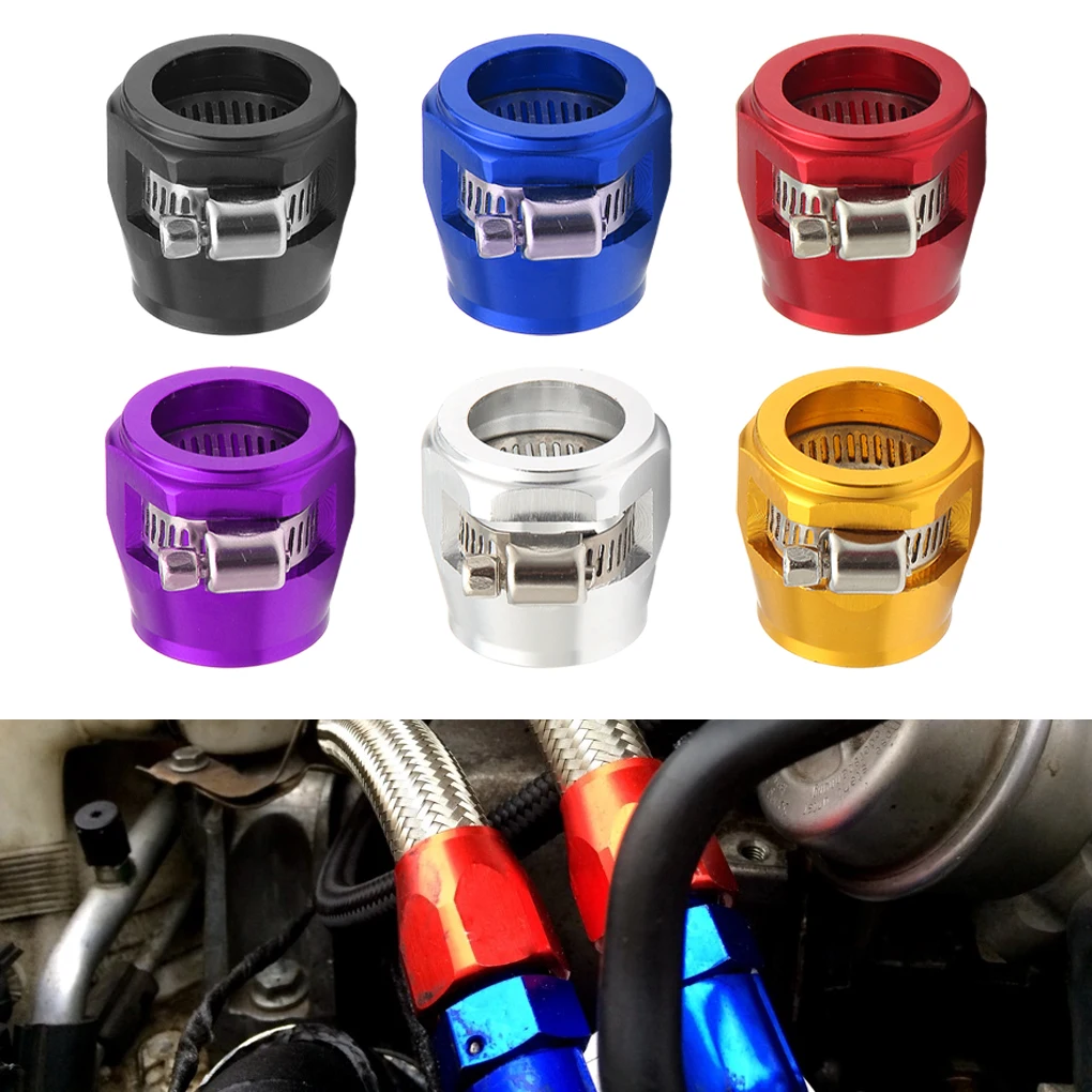 

4x Gold Hose End Finisher - Wide Applications And Precision Engineered Powerful Hose Finisher Clamp purple AN12 4pcs