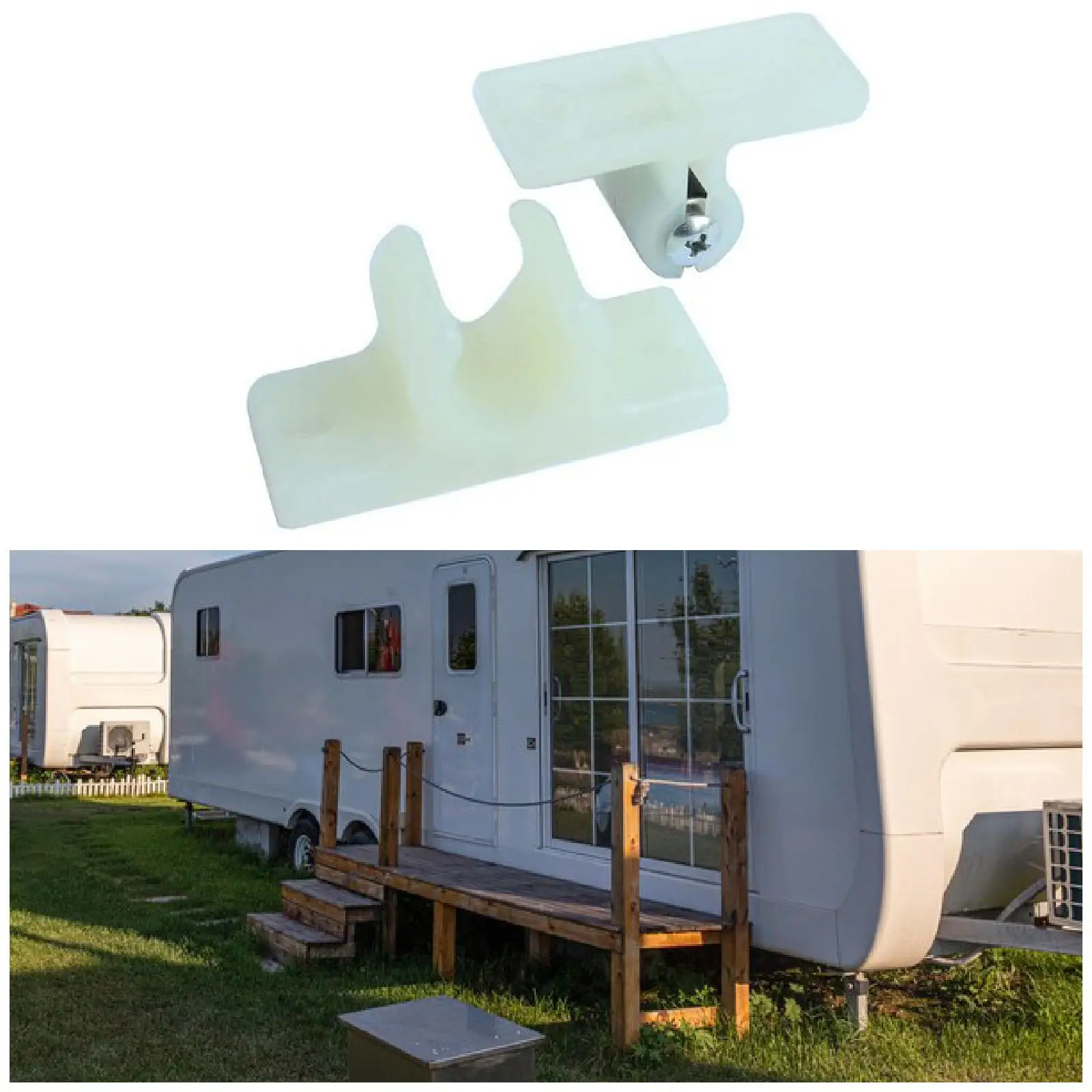 RV 칸막이 화물 트레일러용 일반 RV 문짝 스토퍼 문짝 거치대