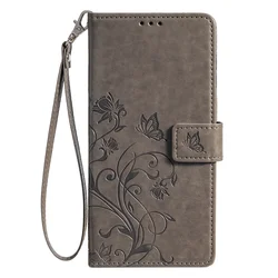 Fashion Embossed Solid Color Flip Wallet Cover with Magnet Buckle Leather Case - iPhone 17 Pro (GRAY)