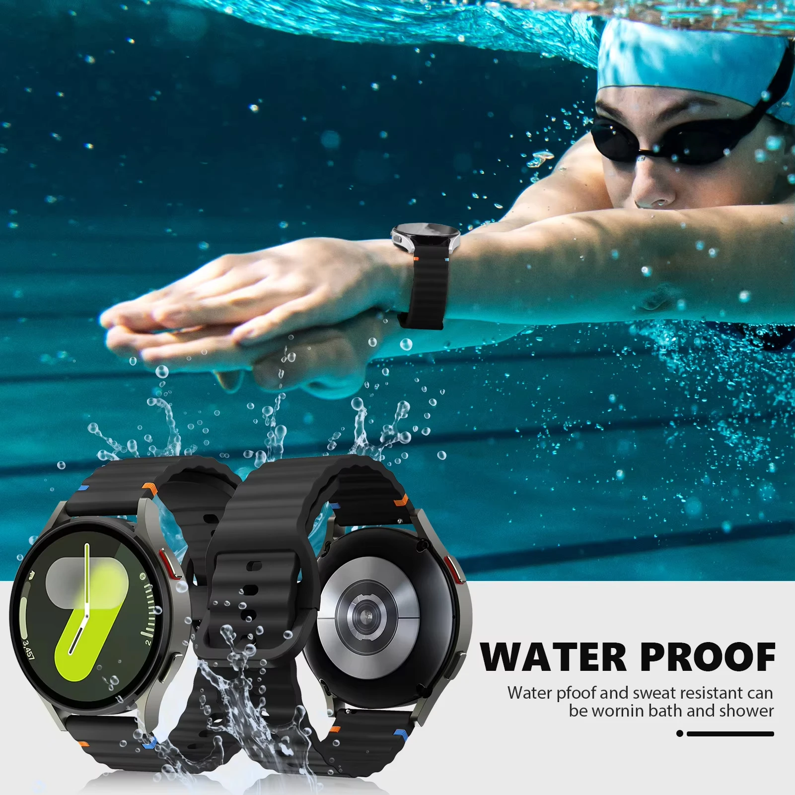 Breathable Silicone Sports Strap Bracelet