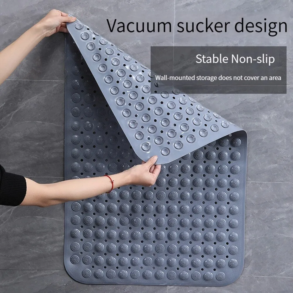 Non-Slip Shower Bath Mat with Suction Cups – Thick Hydrophobic Bathtub Massage Pad 2