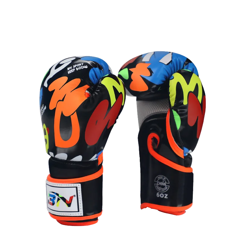 BN 6OZ Kids MMA Muay Thai Boxing Gloves Boy Girl Kickboxing Sparring Martial Arts Punch Training Mittens DEO