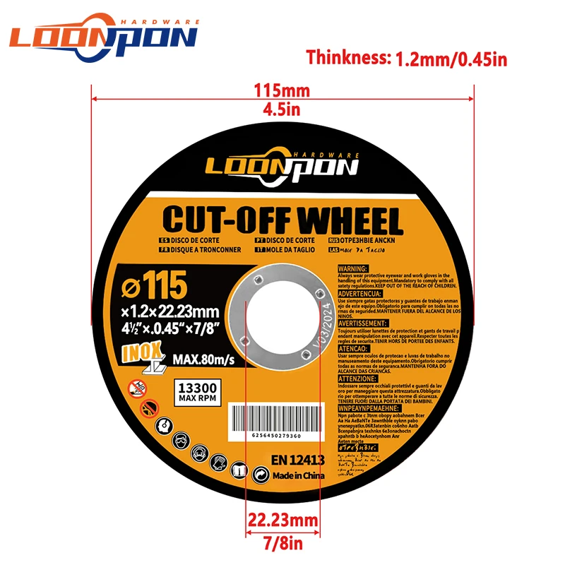 Cutting Disc 5-50Pcs Metal Stainless 115mm Cut Off Wheels for Angle Grinder