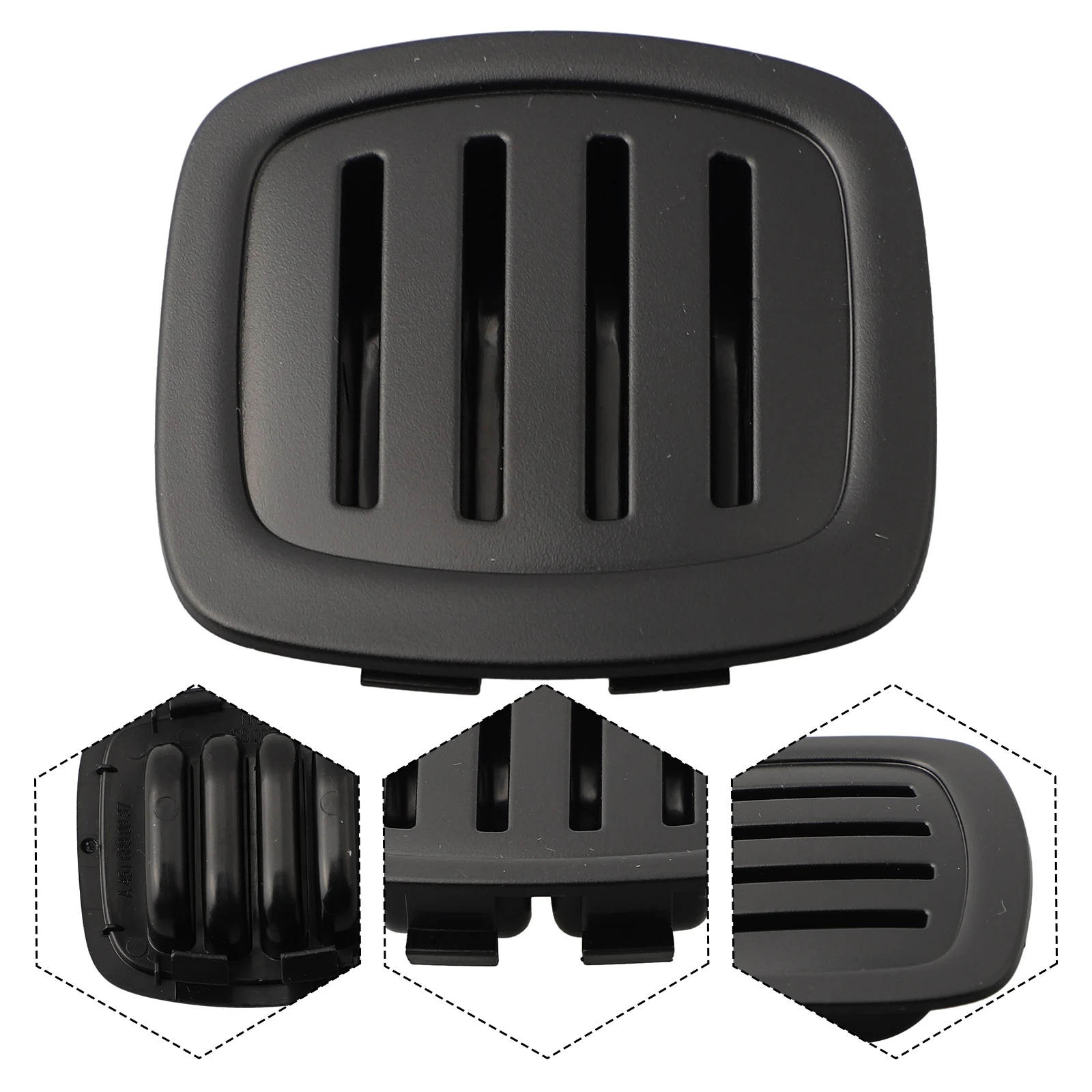 자동차 블랙 센터 터널 콘솔 A4516890837CR4A 스마트 포 포투 451 플라스틱 직접 교체 액세서리용 커버 스트립용