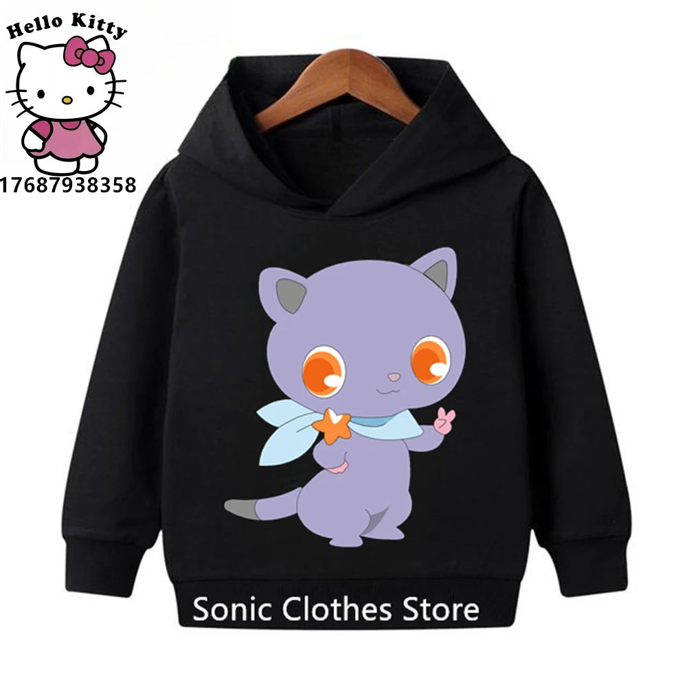 

Милые худи с драгоценными камнями для детей, свитшот для маленьких мальчиков и девочек, Мультяшные пуловеры, Детская осенняя одежда, худи Sanrio