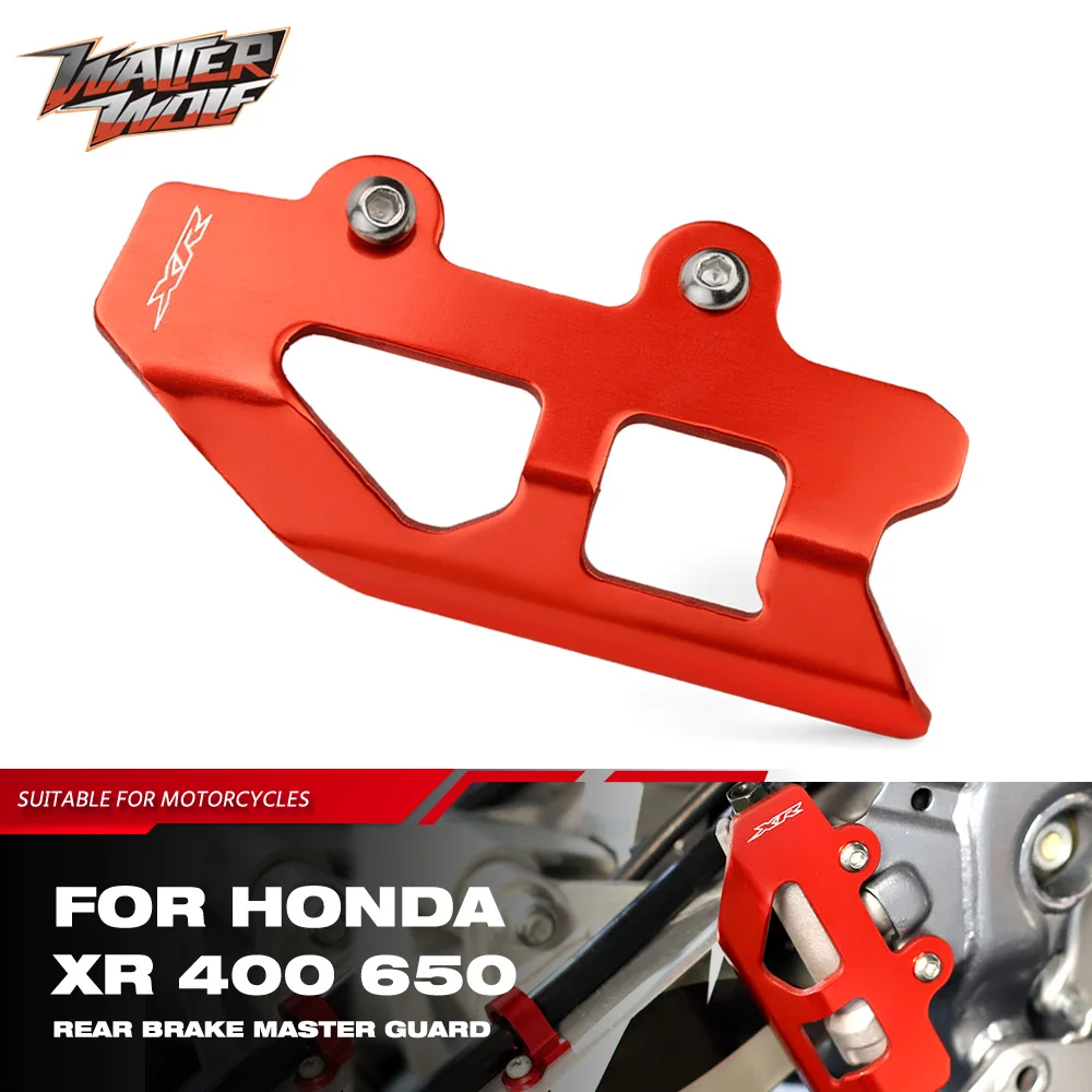 

Rear Brake Master Cylinder Guard Cover For HONDA XR 250R 400R 600R 650R 650L XR650R XR650L Motorcycle Protector Accessories LOGO