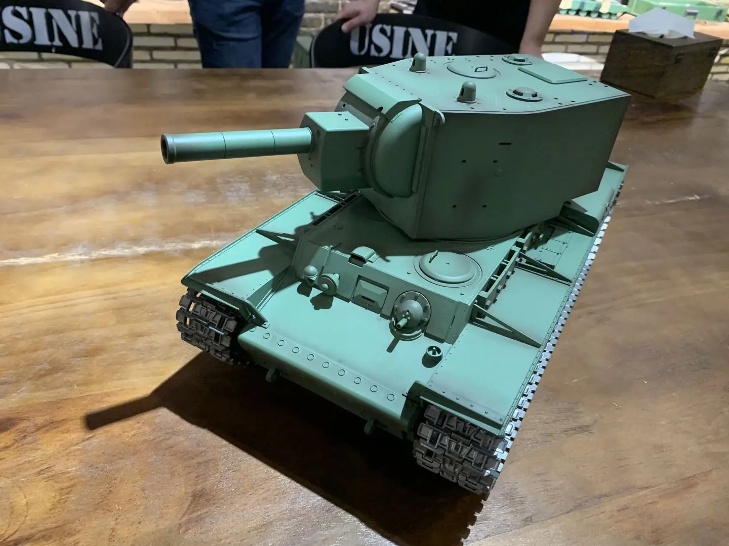 HENG LONG 1/16 TK7.0 업그레이드된 FPV 소련 KV-2 Gigant RTR RC 탱크 3949 360 °   터렛 TH19752-SMT4