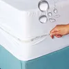 High Grade Waterproof Zippered Mattress Protector Cover Six-Side All-inclusive Bed Fitted Sheet Single Queen Size Bed Cover 1