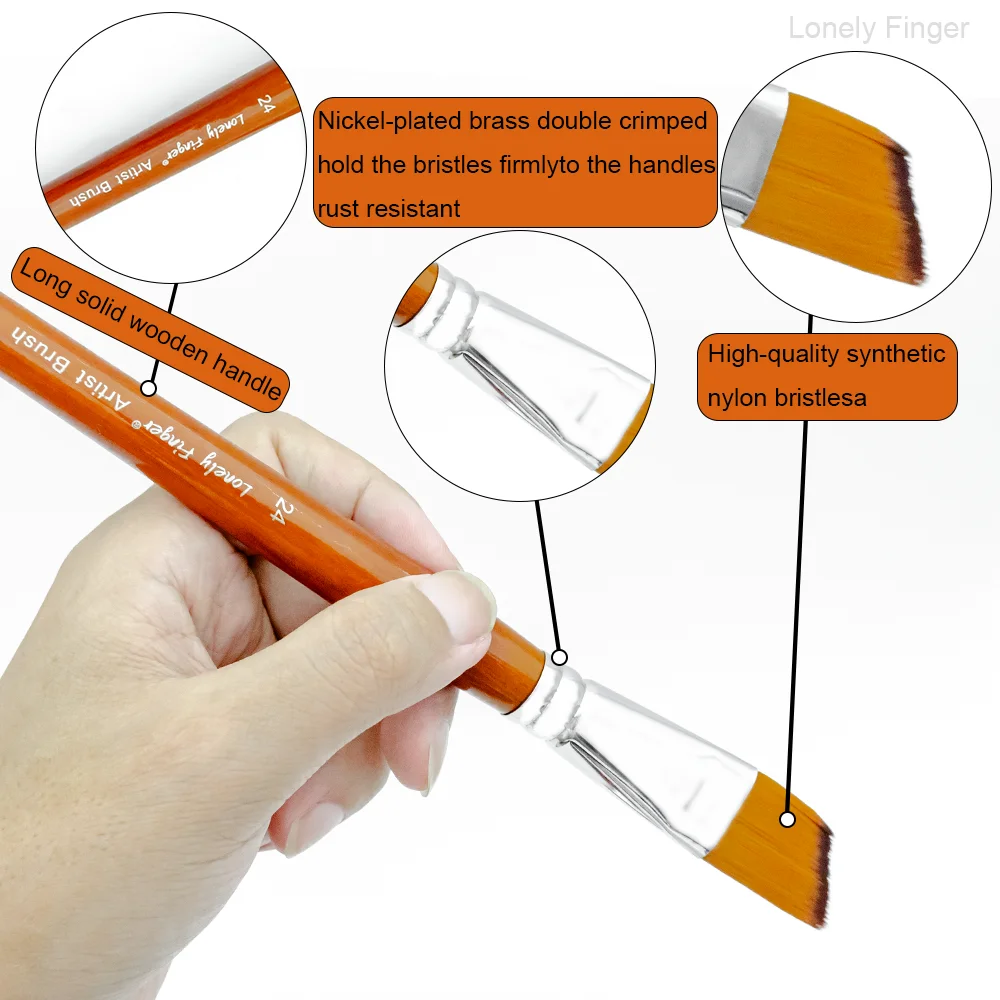 13 Pcs Professional Artist Paint Brush Set For Calligraphy & Art_voghion.com