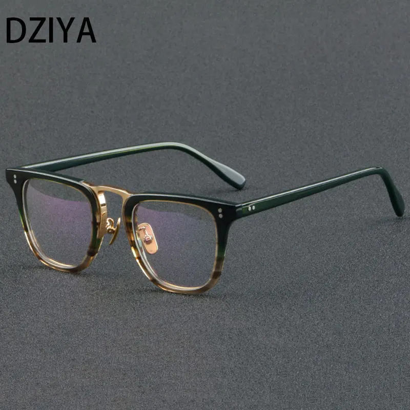 

Retro Acetate Optical Glasses Frames Men Women Fashion Computer Eyeglasses High Grade Brand Glasses 60621
