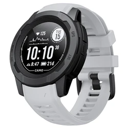 Silicone Sport Replacement Wristband for Garmin Instinct Watches - 22mm (3)