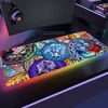 Disney K-Kingdom Hearts For Rgb Mouse Pad Xxl Steelseries Laptop Mat Gaming Mousepad Backlit Keyboard 5