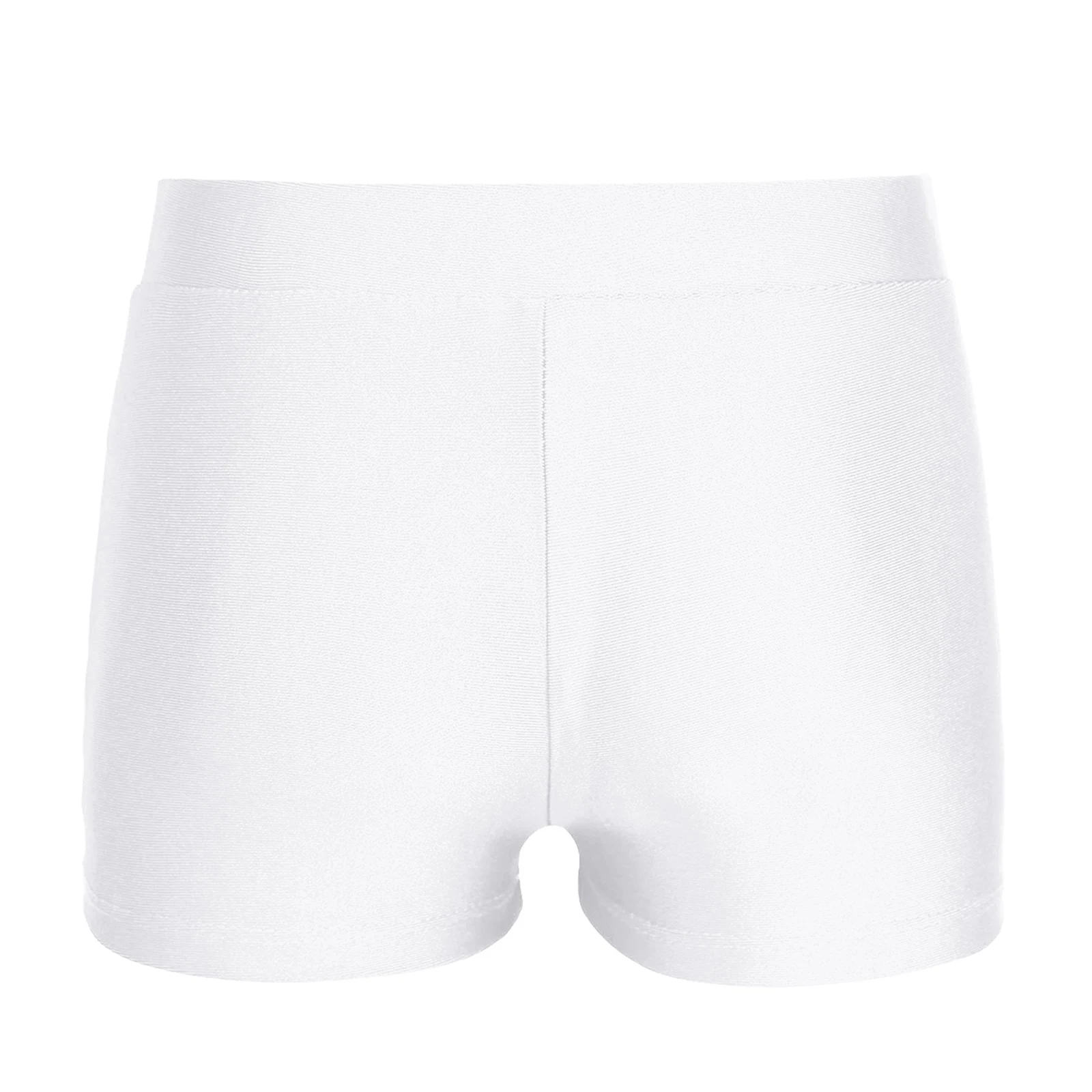 Kids Girls Ballet Dance Shorts Summer Stretchy V-front Waistband Dance Sports Gymnastic Workout Short Pant Trousers Bottoms