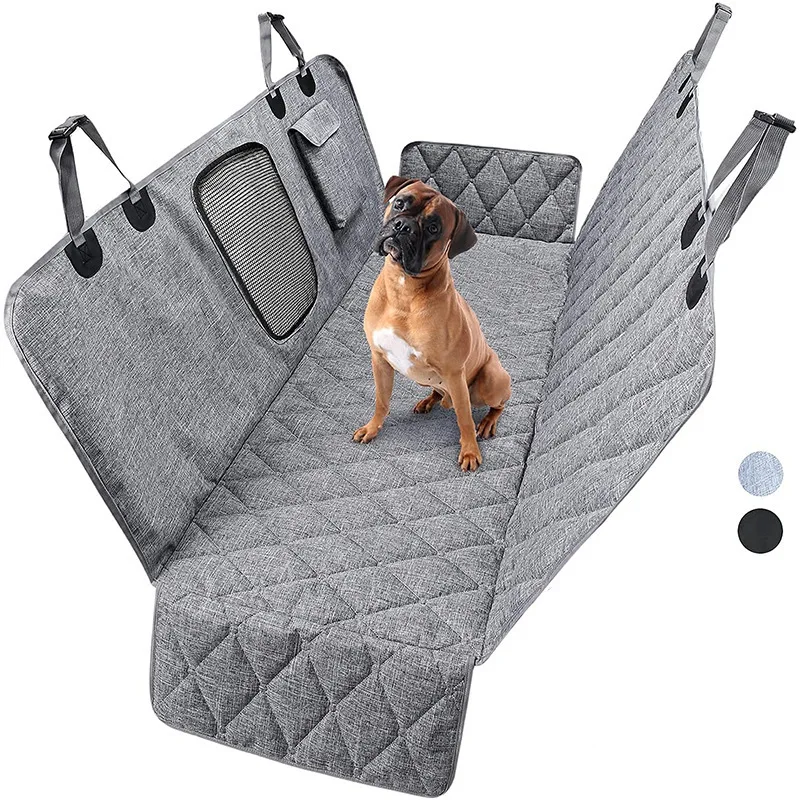 Waterproof Pet Car Seat Cover for Back Seat Non-Slip Universal Fit Dog Car Mat Durable Nylon Protects Vehicle from Mess