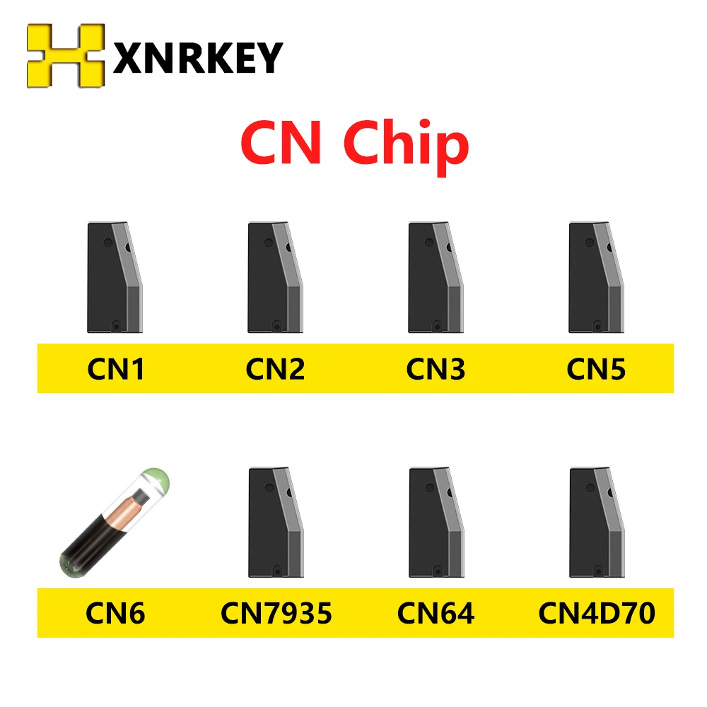 XNRKEY CN1 CN2 CN3 CN5 CN6 CN7935 CN64 CN4D70  Transponder Copy 4C 4D 46 G 48 4D64 for CN900 CN900MINI ceramics Chip Glass Chip