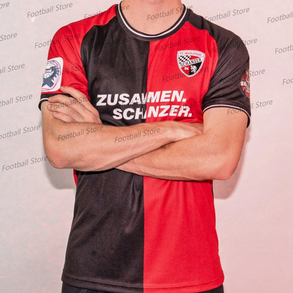 T Shirt For Men Football Jersey Germany Quick Drying Ingolstadt 24-25 'SchanzenGeber' Special Kit Football Adult/KID Jersey Kit