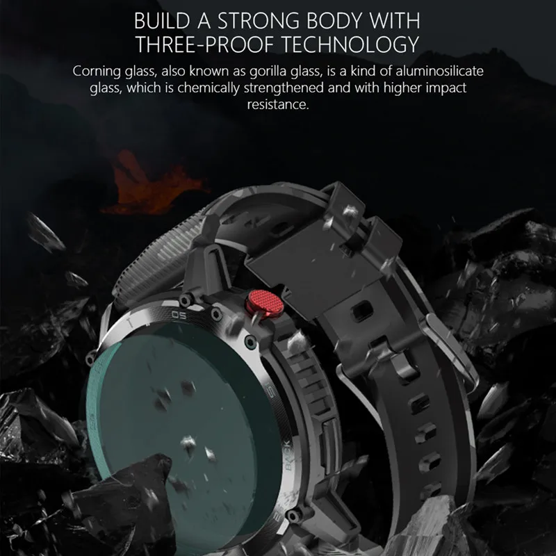 C22 Smartwatch Ʈ ġ Men ߿  4G ROM IP68    ȭ Ultra Military  Armored