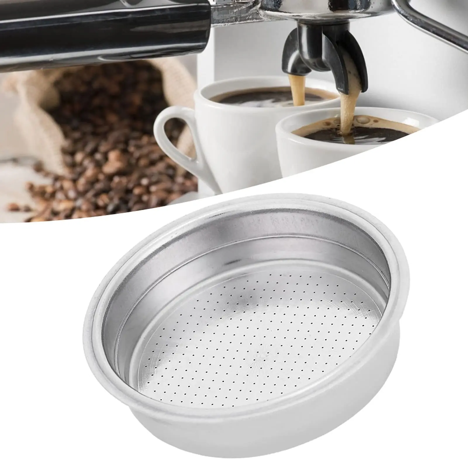 Espresso Coffee Filter Baskets 2 Cups Coffee 51mm Pressurized Porous