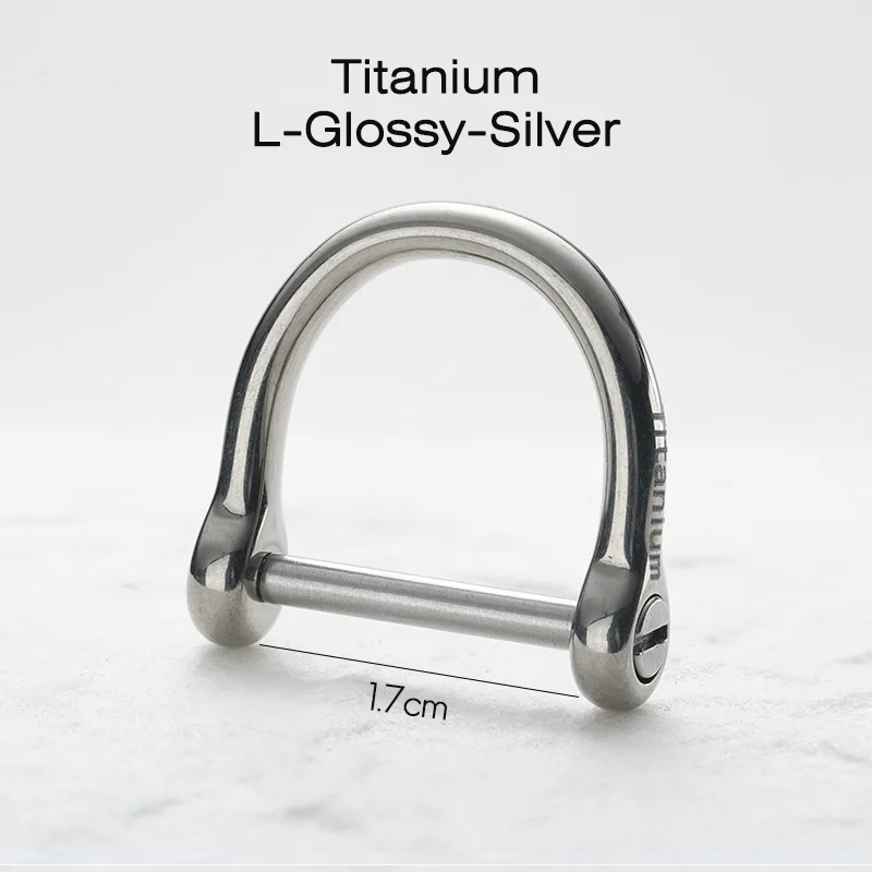 Titanium Horseshoe D-Shape Keychain Buckle - Lightweight and High-Quality EDC Accessory