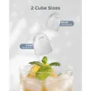 Ice maker countertop, portable ice maker with handle, self-cleaning ice maker with basket and spoon, 9 cubes in 6 minutes 5