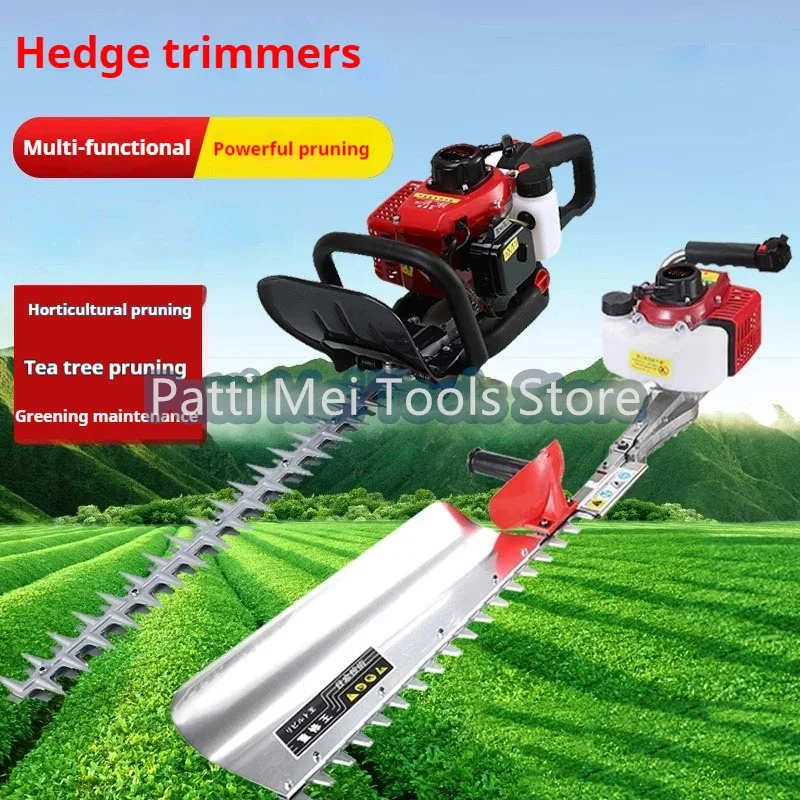 38CC Two-Stroke Gasoline Double-Blade Light Hedge Trimmer Tea Tree Trimmer Backpack Garden Thick Branch Trimmer Electric Tool 2
