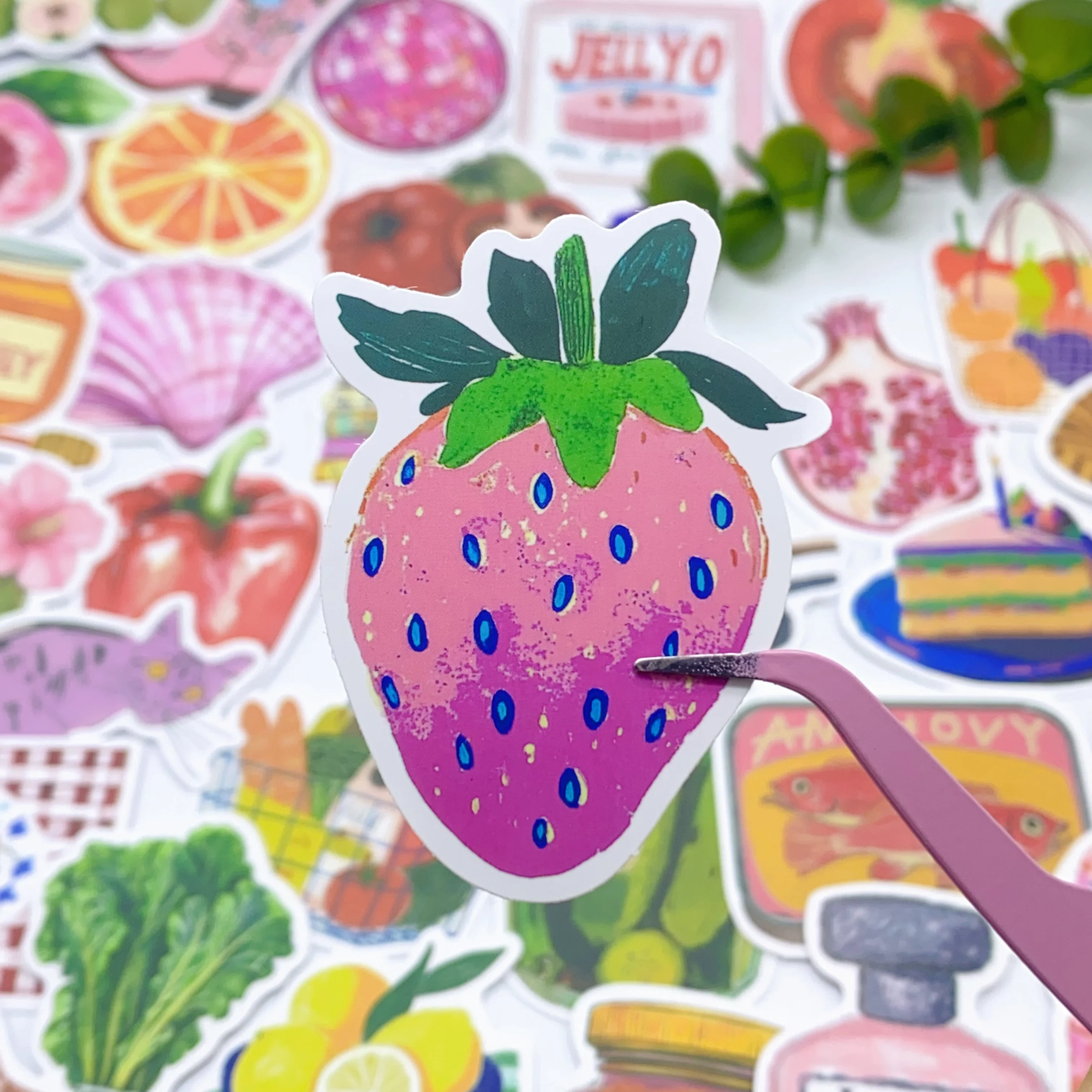 50개 레트로 감성 그래피티 방수 스티커 (스케이트보드, 오토바이, 스크랩북, 노트북, 여행 가방용)