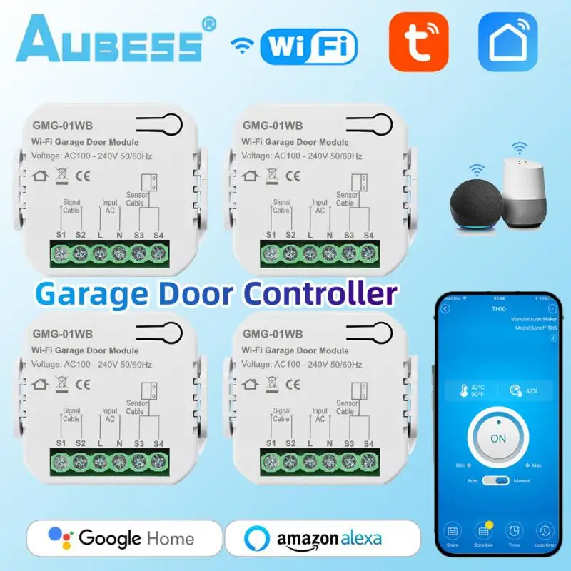 Wifi Tuya Smart Garage Door Switch Door Opening Smart Life App Controller Chiusura Del Telecomando Funziona Con Alexa Google Home
