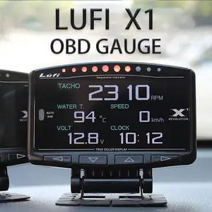 HPS Lufi Xs Obd2 Gauge Display, GPS Speedometer,car inclinometer