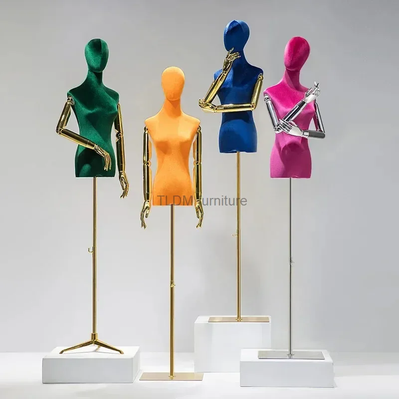 

Бархатная женская модель, реквизит, женская одежда, манекен, рамка, окошко для куклы, гальваническое покрытие, стойка для дисплея, регулируемая стойка