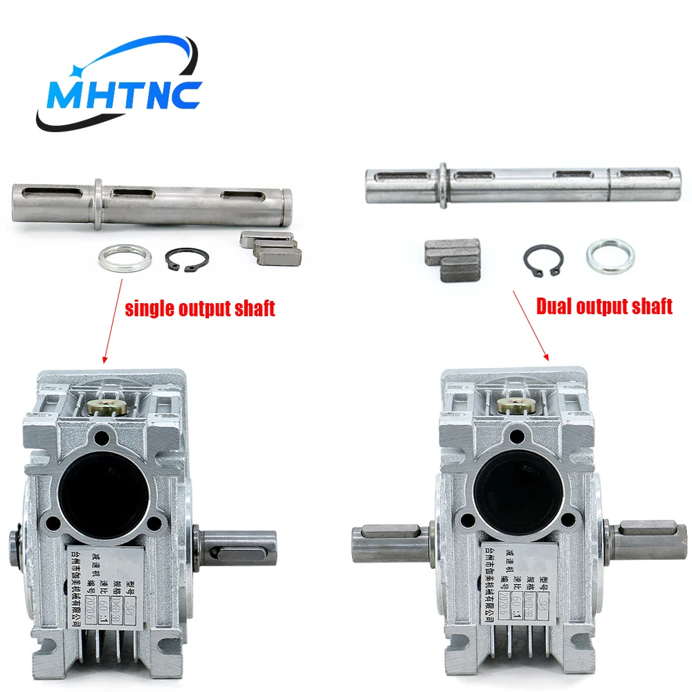 Single/Double output shaft worm reducer NMRV030 NMRV040 NMRV050 NMRV063 NMRV075 Turbo-Worm Gearbox accessories