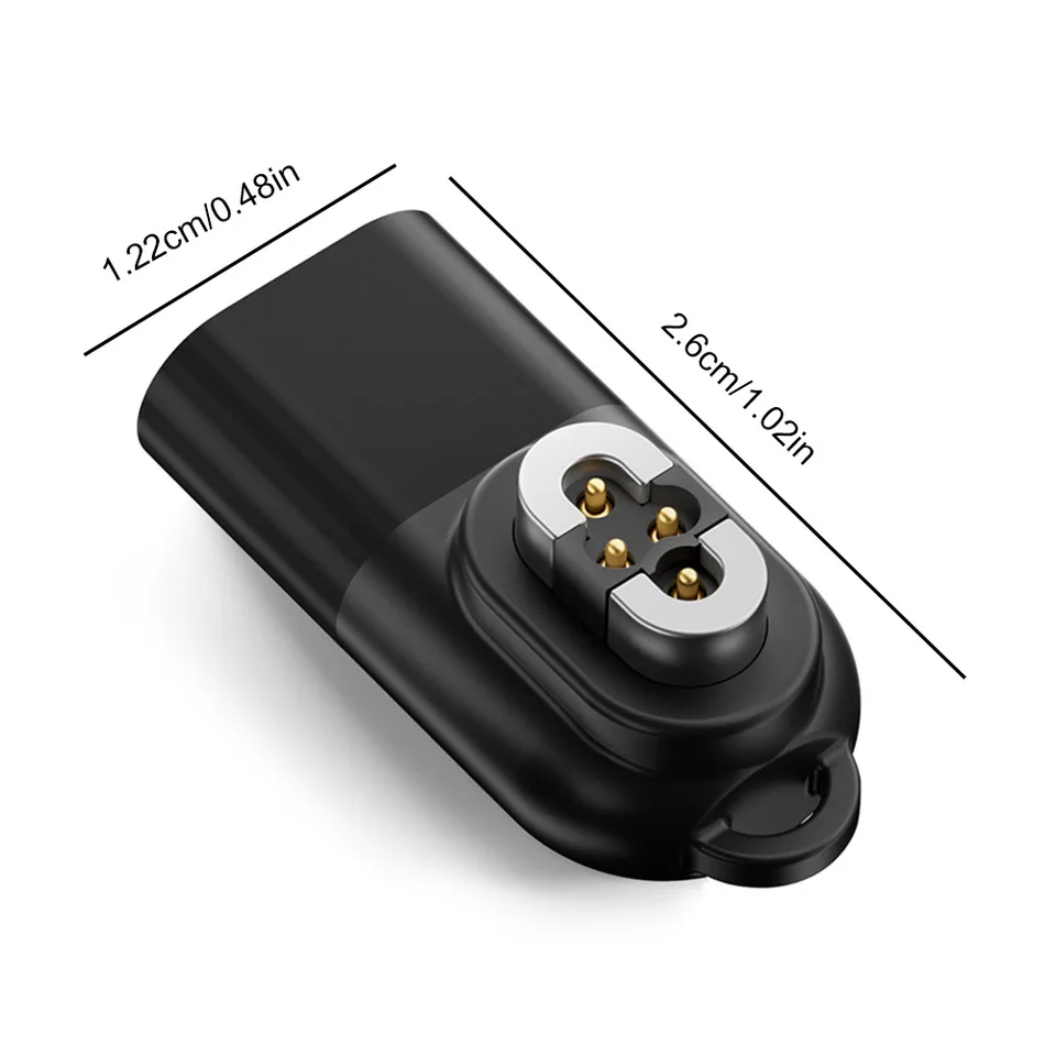 kwmobile Câble USB compatible avec AfterShokz OpenSwim Pro S710 câble - Câble rechange chargeur fitness tracker montre connectée - noir