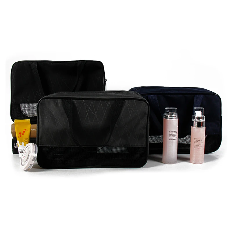 

Портативная Водонепроницаемая ручная косметичка для ванной, дорожная Сетчатая Сумка Для Туалетных Принадлежностей, карманная сумка для фитнеса и ванной