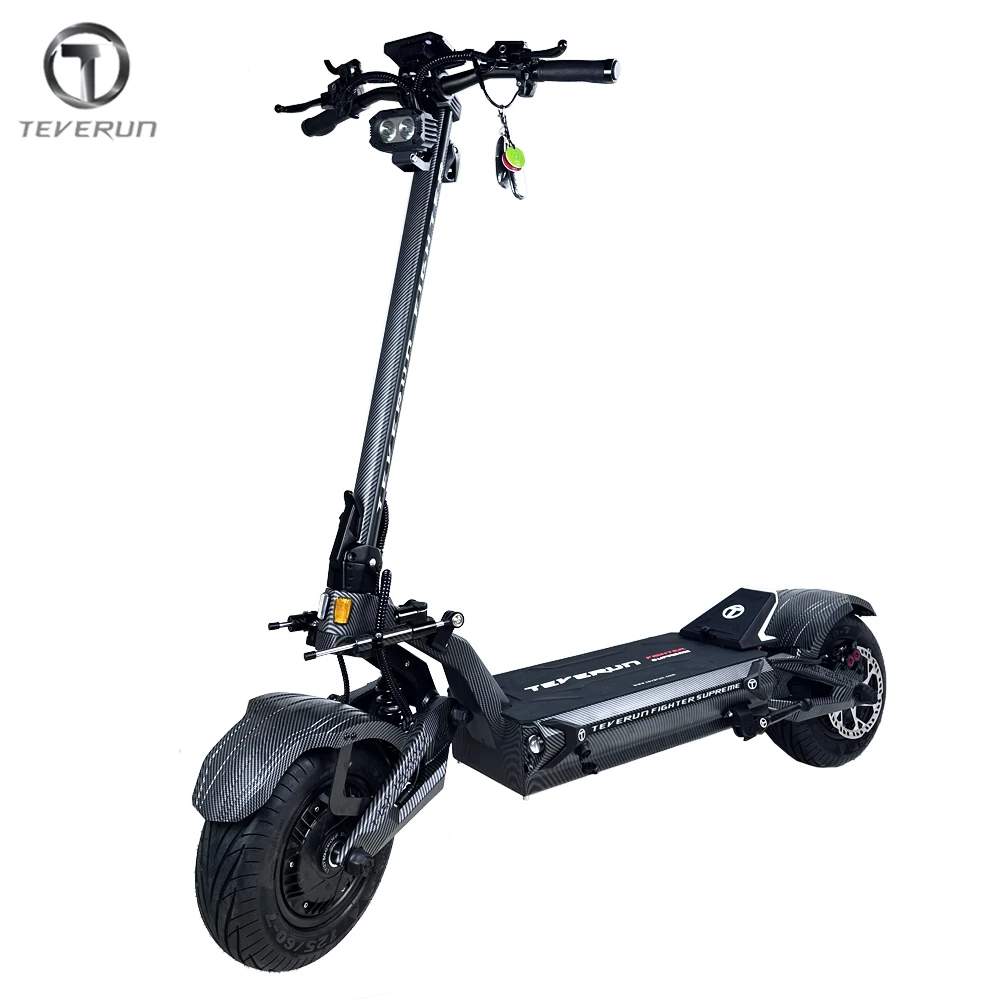 EU Stock Newest Teverun Fighter 7260R 72V 60Ah Peak Power 10000W Motor With GPS PKE Function Electric Scooter