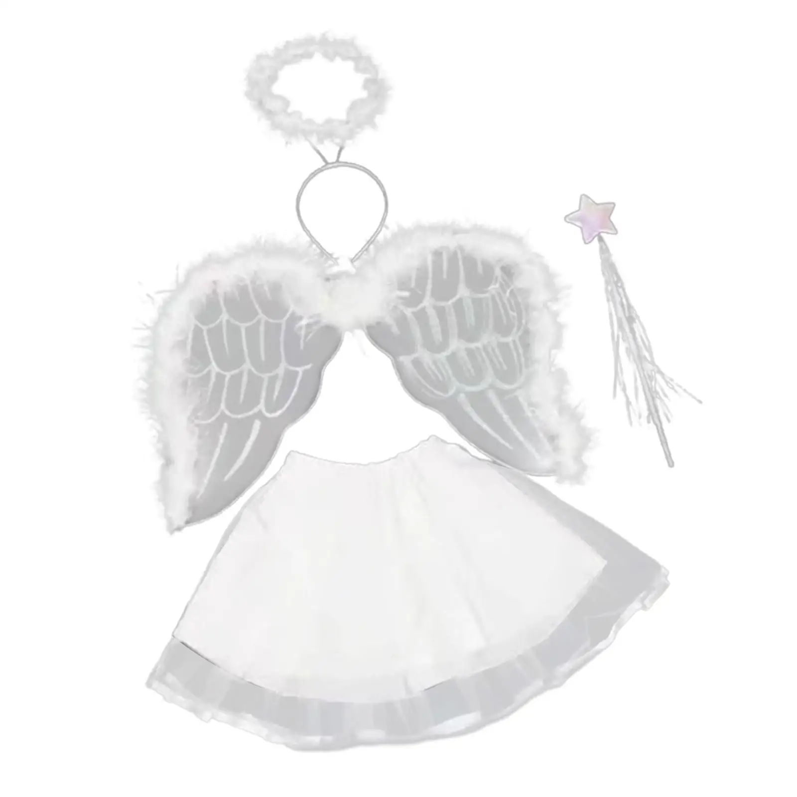 Angel Costume Girls Cute Kids Cosplay Halloween Cosplay Costumes Festival Role Play Birthday Stage Performance Carnival