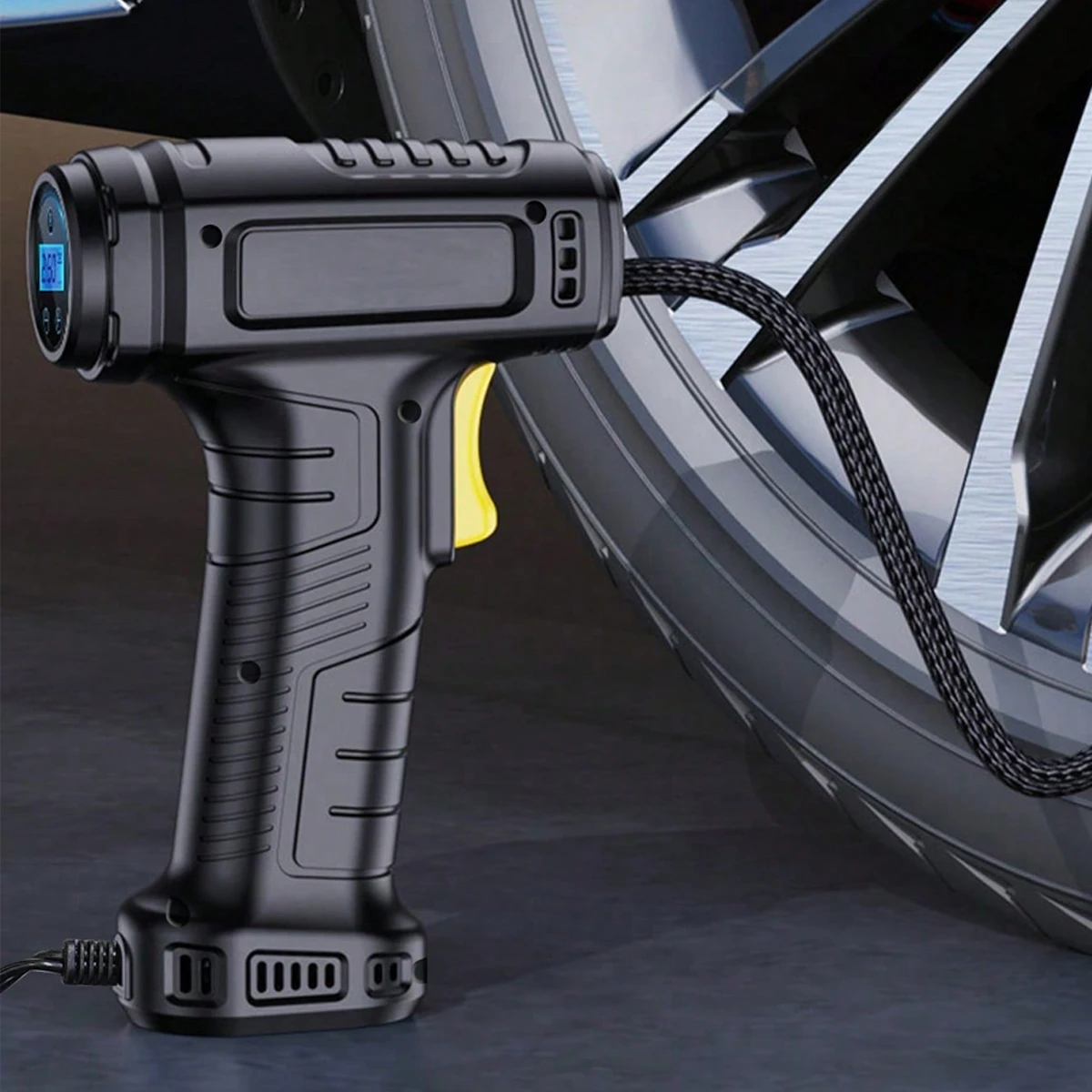 Handheld Air Compressor Wired Inflatable Pump Portable Air Pump Tire Inflator Digital for Car Bicycle Balls Inflator Equipment